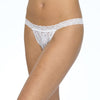 Stretch Lace White G-String
