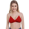 &quot;2 Pack&quot; Clear Straps red hosiery bras