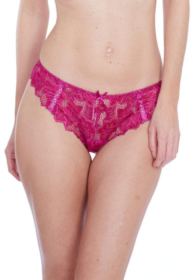 ♥closer with EVIE Magenta Floral Lace Bridal Thong (SOLD OUT)