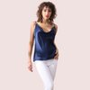 Elegant Cowl Neck Silk Camisole for Women