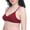 &quot;Women&#39;s&quot; T-Shirt Cotton Hosiery Black &amp; Red Bra ( Pack of 2)