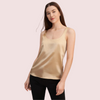 Luxury Spaghetti Strap Silk Camisole Tank Top