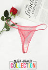 Female Tempting Pink Lace G-String