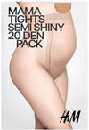 H&amp;M Mama Tights Semi Shiny 20 Den Nude Pantyhose