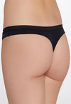 Marks &amp; Spencer Black Stretchy Soft Cotton Thong