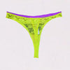 Neon Green Rose Sheer Net Lace Thong Panty(Sold Out)