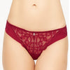 Presence Maroon Thread Embroidery Seductive Lace Thong