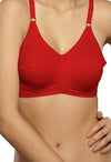 Attractive Red Comfort Soft Everyday Bra