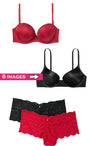 Flirtatious Value Pack Of Bra &amp; Boyshorts