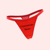 Custom Design Sexy Red Comfy Cotton String Thong