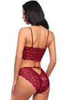 ♥Full Lacy Red Sexy Bra Set For Women&#39;s