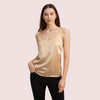 Luxury Spaghetti Strap Silk Camisole Tank Top