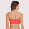 Sexy Coral Red Tube Bandeau Bra Top for Her