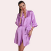 Silken Charm, Wrapped in Women&#39;s Seduction Robe