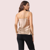 Stylish Cowl Neck Silk Camisole Tank Top